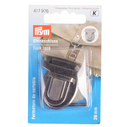 Prym Taschenverschluss Soft Stahl Antik Silber 26x35mm von Prym