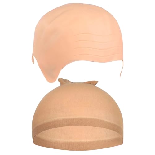 Pryon Verlängerte Glatzenmütze für Erwachsene und Kinder, realistische Glatzenkappen, Halloween-Cosplay-Hut, Kostüm, unverzichtbar, dehnbare Pitbull-Glatzen-Kappe, auffälliges Design, kahle Perücke Pryon Verlängerte Glatzenmütze für Erwachsene und Kinder, realistische Glatzenkappen, Halloween-Cosplay-Hut, Kostüm, unverzichtbar, dehnbare Pitbull-Glatzen-Kappe, auffälliges Design, kahle Perücke von Pryon