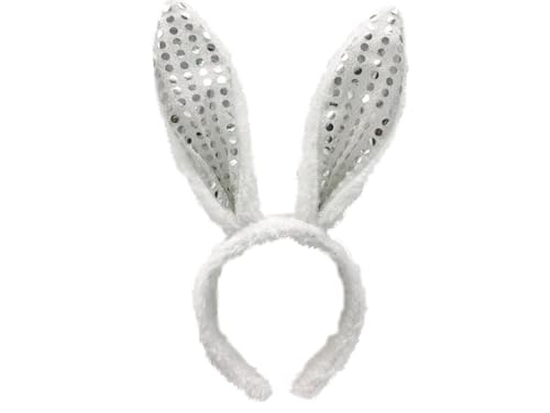 Przydasie Haarband mit Hasenohren und Pailletten – Perfektes Accessoire für Ostern, Mottopartys, Fotoshootings und Festlichkeiten für Kinder und Erwachsene Przydasie Haarband mit Hasenohren und Pailletten – Perfektes Accessoire für Ostern, Mottopartys, Fotoshootings und Festlichkeiten für Kinder und Erwachsene von Przydasie