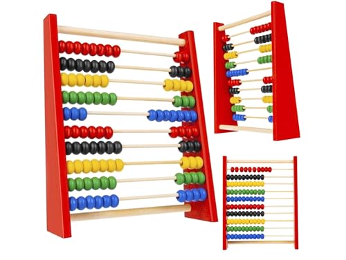 Przydasie Zählrahmen Holz für Kinder – Klassisches Lernspielzeug mit bunten Perlen, 10 Reihen und 100 Perlen – Kompakt, stabil und ideal zum Zählen Lernen Przydasie Zählrahmen Holz für Kinder – Klassisches Lernspielzeug mit bunten Perlen, 10 Reihen und 100 Perlen – Kompakt, stabil und ideal zum Zählen Lernen von Przydasie