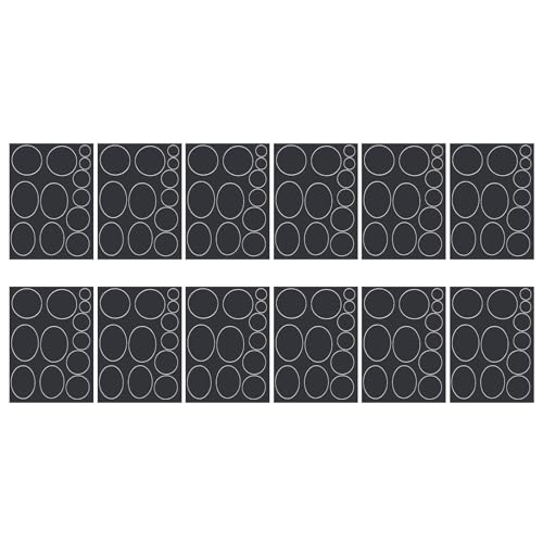 24 Stück schwarze Polyester-Daunenjacken-Reparaturflicken für Outdoor-Jacke, Oberbekleidung von Psdndeww