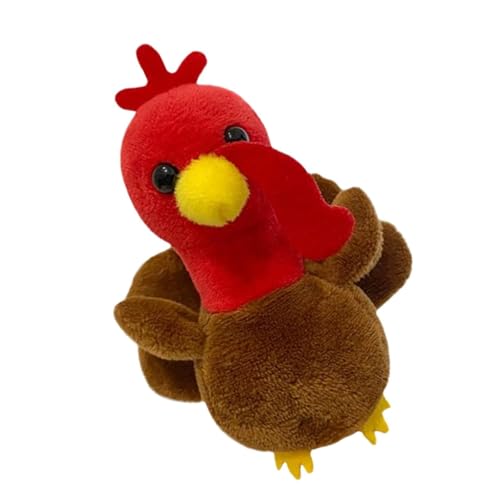 Psdndeww 3D Plüsch Truthahn Finger Puppenspiel Puppengiving Goodie Bag Füllstoffe Kinder Interaktion Puppengeschichte Erzählen Requisiten von Psdndeww