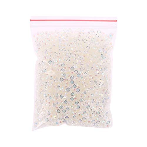 5000 Stück weißer Farbverlauf, flache Rückseite, Schmuck, runde Kristalle, Strasssteine, Basteln, Nagelkunst, Kleidung, Schuhbeutel 5000 Stück weißer Farbverlauf, flache Rückseite, Schmuck, runde Kristalle, Strasssteine, Basteln, Nagelkunst, Kleidung, Schuhbeutel von Psdndeww