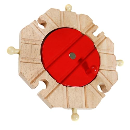 8-Wege-Eisenbahn-Plattenspieler, Zubehör aus Holz, Eisenbahn-Geschenk, kompatibel mit den wichtigsten Marken für Kinder 8-Wege-Eisenbahn-Plattenspieler, Zubehör aus Holz, Eisenbahn-Geschenk, kompatibel mit den wichtigsten Marken für Kinder von Psdndeww