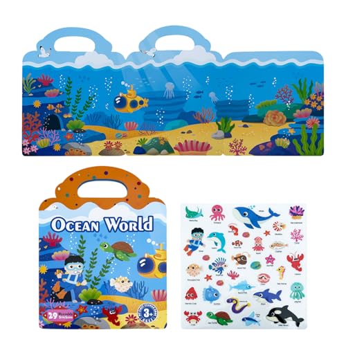 Aktivitätsbuch-Set mit wiederverwendbaren Aufklebern für Kinder, interaktives Lernspiel für Kleinkinder zum Thema Meeresfahrzeuge Aktivitätsbuch-Set mit wiederverwendbaren Aufklebern für Kinder, interaktives Lernspiel für Kleinkinder zum Thema Meeresfahrzeuge von Psdndeww
