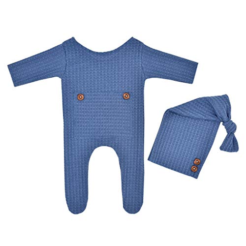 Baby Boy Girl Strampler Hat Set Strick Jumpsuit Langer Schwanz Für Wrap Turban Cap Headwear Haube Häkelte Kostüm Bades Pflege Kit Neugeborene Erste Hilfe Essentials Thermometer von Psdndeww