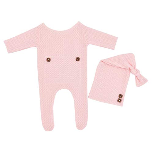 Baby Boy Girl Strampler Hat Set Strick Jumpsuit Langer Schwanz Für Wrap Turban Cap Headwear Haube Häkelte Kostüm Bades Pflege Kit Neugeborene Erste Hilfe Essentials Thermometer von Psdndeww