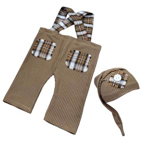 Baby-Mütze, Overall, Outfit für Neugeborene, Fotokleidung, modische Fotografie-Requisiten für Säugling, Foto-Kostüm, Kleidung Baby-Mütze, Overall, Outfit für Neugeborene, Fotokleidung, modische Fotografie-Requisiten für Säugling, Foto-Kostüm, Kleidung von Psdndeww