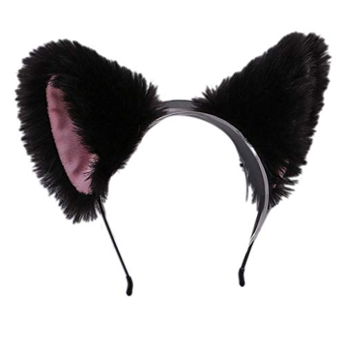 Fellige Plüsch-Katzenohren-Haarbänder im japanischen Stil, Tierohren, Cosplays, Haarschmuck für Maskeraden, Weihnachtsfeiern von Psdndeww