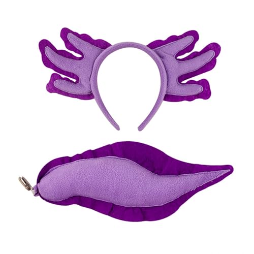 Haarreifen mit Salamander-Schwanz, Cosplay, Haarreif, Geburtstagspartyzubehör, Plüschpuppe, Haarband, Gesichtswaschzubehör Haarreifen mit Salamander-Schwanz, Cosplay, Haarreif, Geburtstagspartyzubehör, Plüschpuppe, Haarband, Gesichtswaschzubehör von Psdndeww