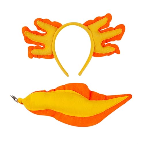 Haarreifen mit Salamander-Schwanz, Cosplay, Haarreif, Geburtstagspartyzubehör, Plüschpuppe, Haarband, Gesichtswaschzubehör Haarreifen mit Salamander-Schwanz, Cosplay, Haarreif, Geburtstagspartyzubehör, Plüschpuppe, Haarband, Gesichtswaschzubehör von Psdndeww