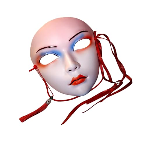 Handbemaltes Halloween-Kostüm, Maskerade, Vollgesicht, für Damen, Maskerade, Bühnenspiel, Themenpartys Handbemaltes Halloween-Kostüm, Maskerade, Vollgesicht, für Damen, Maskerade, Bühnenspiel, Themenpartys von Psdndeww