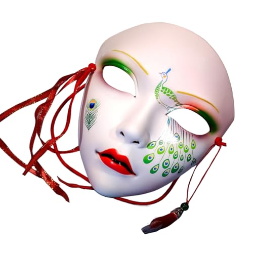 Handbemaltes Halloween-Kostüm, Maskerade, Vollgesicht, für Damen, Maskerade, Bühnenspiel, Themenpartys Handbemaltes Halloween-Kostüm, Maskerade, Vollgesicht, für Damen, Maskerade, Bühnenspiel, Themenpartys von Psdndeww