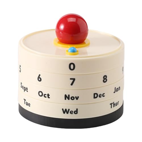 Kreative Rotation Desktop Ornament Einzigartiges Design für Home Office Dekoration mit monatlichem Datum von Psdndeww