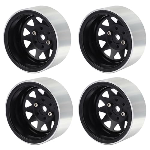 Psdndeww 1 9 Beadlock Wheel Rims Metall Wheel Wheel Hubs Rad Felgen Set Von 4pcs Für 1:10 Fernbedienung Spielfahrzeug Crawl Auto von Psdndeww
