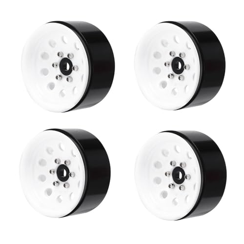 Psdndeww 1 9 Beadlock Wheel Wheel Hubs Fernbedienung Rim Rim Set 4pcs Für 1:10 CAR SCX10 Modellfahrzeugteil von Psdndeww