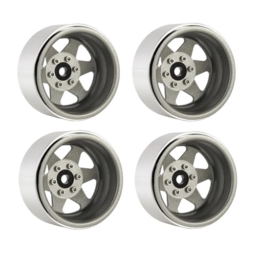 Psdndeww 1 9in 4pcs Gestempelte Stahl Fernbedienungssteuerauto Rad Felgen Metallmodifizierter Teil Für Abgelegene Autokletterwagen Dekorative Psdndeww 1 9in 4pcs Gestempelte Stahl Fernbedienungssteuerauto Rad Felgen Metallmodifizierter Teil Für Abgelegene Autokletterwagen Dekorative von Psdndeww