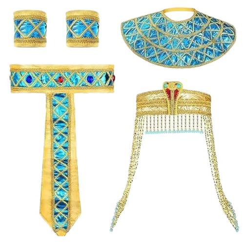 Psdndeww Ägyptisches Kostümzubehör Ägyptische Stirnbänder Schlange Kopfbänder Ägyptische Gürtelkragen Armband Für Frauen Männer Halloween Psdndeww Ägyptisches Kostümzubehör Ägyptische Stirnbänder Schlange Kopfbänder Ägyptische Gürtelkragen Armband Für Frauen Männer Halloween von Psdndeww