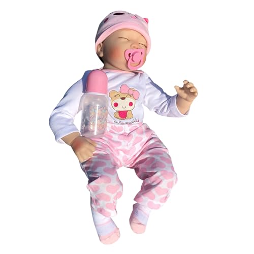 Psdndeww Augen Schließen 16/21inch Realistische Babypuppe Für Silikonhandgegebene Puppengeschenk Für Kinder Kleinkinder Beschädigung Psdndeww Augen Schließen 16/21inch Realistische Babypuppe Für Silikonhandgegebene Puppengeschenk Für Kinder Kleinkinder Beschädigung von Psdndeww