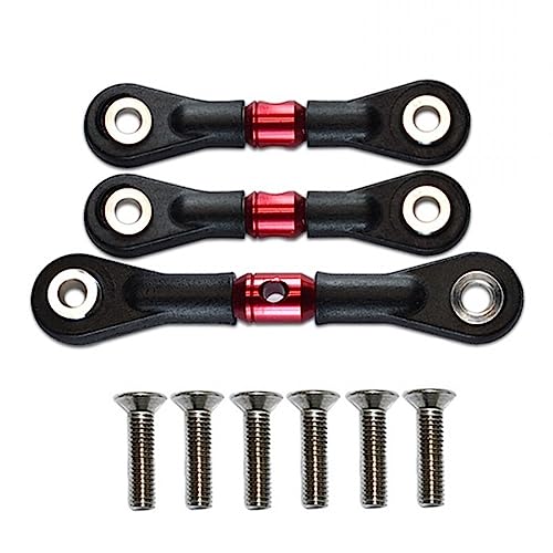 Psdndeww Autozubehör Lenkung Link Pull Rod Lenkung Bindage Stange Upgrade Fahrzeugteil Für TT02/02T 1:10 Drifting Car von Psdndeww