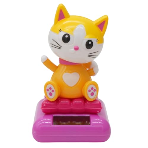 Psdndeww Bobbleheads Ornamente Display Widgets Dashboard Desk Home Dekoration Solar Powered Kätzchen Schwingende Dekorationen von Psdndeww