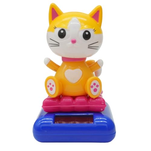 Psdndeww Bobbleheads Ornamente Display Widgets Dashboard Desk Home Dekoration Solar Powered Kätzchen Schwingende Dekorationen von Psdndeww