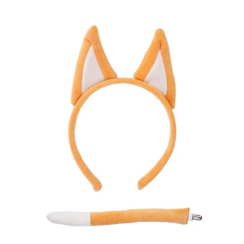 Psdndeww Cartoon Tier Ohren Stirnband Schwanz Plüsch Schäferhund Kostüme Geburtstag Party Weihnachten Halloween Cosplay Kostüme Requisiten Psdndeww Cartoon Tier Ohren Stirnband Schwanz Plüsch Schäferhund Kostüme Geburtstag Party Weihnachten Halloween Cosplay Kostüme Requisiten von Psdndeww