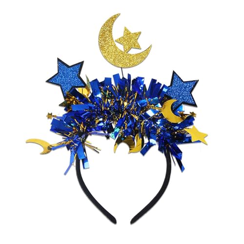 Psdndeww Eid-Stirnband mit Halbmond und Stern-Requisiten, Kopfbedeckung für religiöse Veranstaltungen und Familienfeiern Psdndeww Eid-Stirnband mit Halbmond und Stern-Requisiten, Kopfbedeckung für religiöse Veranstaltungen und Familienfeiern von Psdndeww