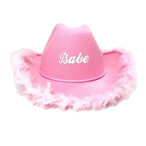 Psdndeww Federtrim Cowgirl Für Weibliche Braut Cosplay Kostüm Cowboy Junggesellenparty Kopfwege Hochzeitsfeier Accessoire von Psdndeww