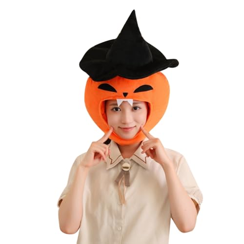 Psdndeww Halloween-Partyhut, Cartoon-Kürbis-Kopfbedeckung, Cosplay-Kostüm, Festival-Kopfschmuck, Halloween-Dekorationen für den Innenbereich von Psdndeww