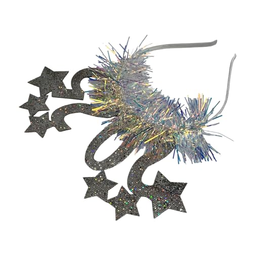 [Psdndeww] Happy 2025 Glitzer Haarreif Haarschmuck Musik Festival Dekoration Kopfschmuck für Party Feier von Psdndeww