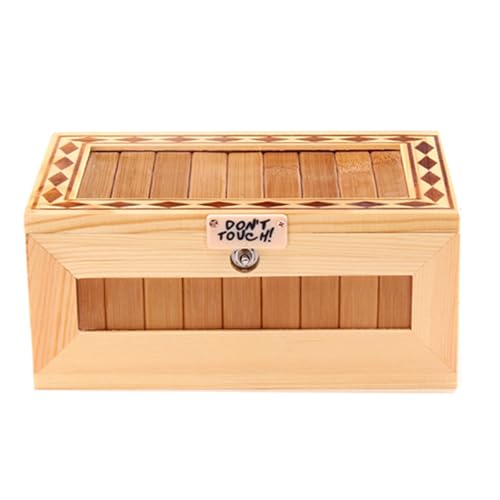 Psdndeww Interaktive Hölzerne Nutzlose Box Mit Musik Neuheit Schreibtisch Unterhaltung Für Stress Relief Lustiges Thema von Psdndeww