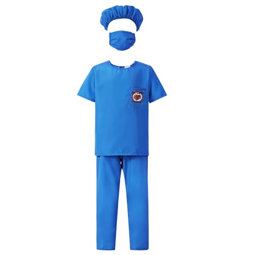 Psdndeww Kinderarzt Rollenspiel Kostüm Doktor Dress Up Doktor So Als Würde Spiel Kostüm Stethoskop Doktormantel Und Spielzeugkit Geschenk von Psdndeww