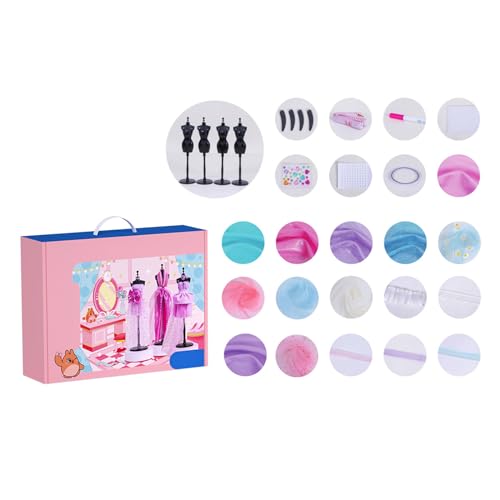 Psdndeww Modedesigner Kits Für Kinder Dress Up Bastelkleidung Mit Schaufensterpuppen Craft Project Party Toy Für Mädchen Psdndeww Modedesigner Kits Für Kinder Dress Up Bastelkleidung Mit Schaufensterpuppen Craft Project Party Toy Für Mädchen von Psdndeww