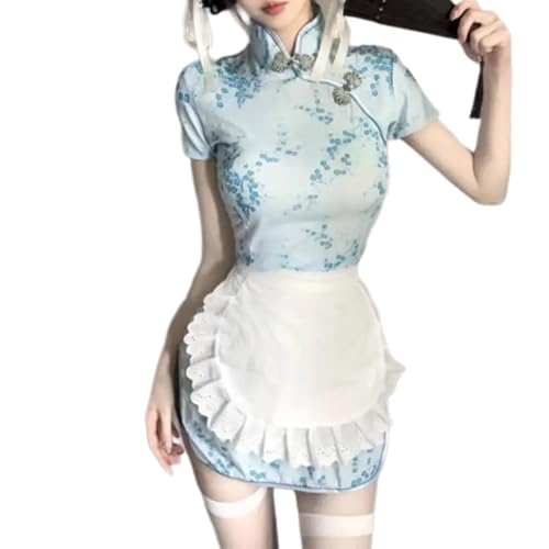 Psdndeww Neuheit Maid Dress Up Outfits Japanische Cartoon Maid Apron Kostümzubehör Mit Cheongsam Kleid Für Mädchen Halloween Psdndeww Neuheit Maid Dress Up Outfits Japanische Cartoon Maid Apron Kostümzubehör Mit Cheongsam Kleid Für Mädchen Halloween von Psdndeww