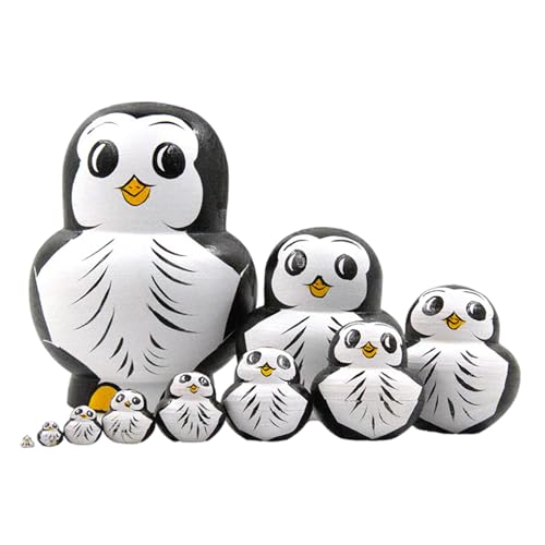 Psdndeww Neuheit Russische Puppen Set Von 10 Handgemalten Holzmatryoshka Für Kunstliebhaber Dekorative Russische Nistfiguren Psdndeww Neuheit Russische Puppen Set Von 10 Handgemalten Holzmatryoshka Für Kunstliebhaber Dekorative Russische Nistfiguren von Psdndeww