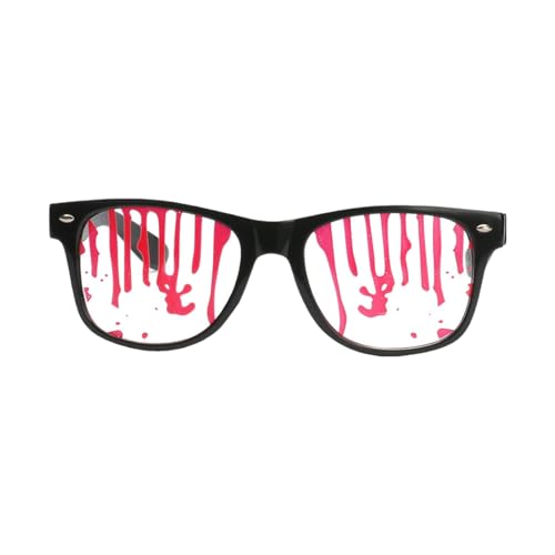 Psdndeww Party Eyelasters Halloween Gläsen Dekorative Brillen Cosplay Brillen Gespritzte Blutgläser Für Halloween Dekoration von Psdndeww