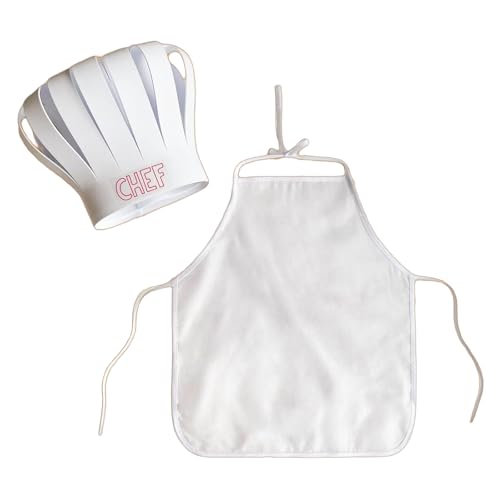 Psdndeww Säuglingsköche Outfit 2PC Set Atmungsaktives Polyester Baby Fotoshooting Für Mädchen Jungen Erst Geburtstag Weihnachtsparty Kostüm Babyfoto Cooking Cooking von Psdndeww