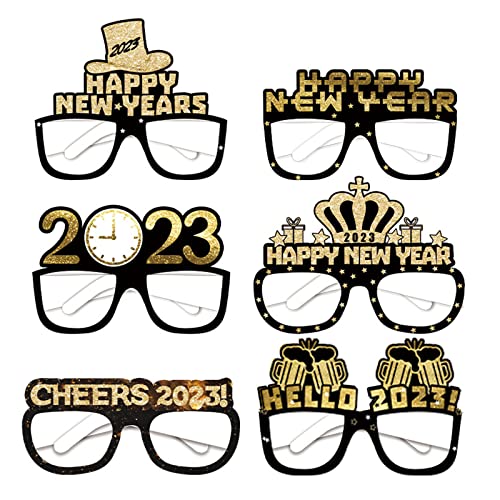 Psdndeww Schicke 3D-Neujahrsparty-Brille, Frohes neues Jahr, Feier, Partygeschenk, Papierbrillenrahmen, Foto-Requisite Psdndeww Schicke 3D-Neujahrsparty-Brille, Frohes neues Jahr, Feier, Partygeschenk, Papierbrillenrahmen, Foto-Requisite von Psdndeww