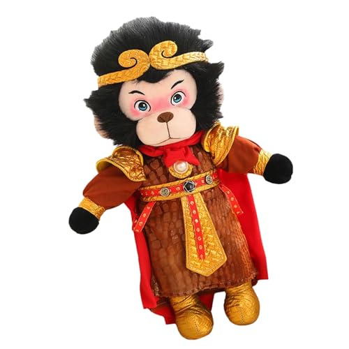 Psdndeww Soft Plüsch Cudgel Toy Chinesische Kulturliebhaber Für Sammlung Geburtstag Geschenk Cartoon AFFE Plüsch Spielzeug Soft Cuddly Toy von Psdndeww