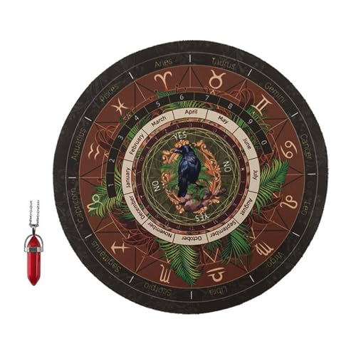Psdndeww Wahrsagungsmatte Mit Kristallwünscheln Der Wahrsagerei Halskette Gummi Wahrsagungsmatte Für Parteibrettspiel Für Tabletop Gaming Psdndeww Wahrsagungsmatte Mit Kristallwünscheln Der Wahrsagerei Halskette Gummi Wahrsagungsmatte Für Parteibrettspiel Für Tabletop Gaming von Psdndeww
