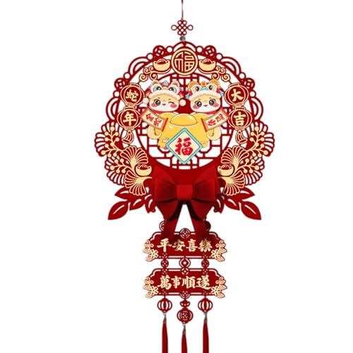 Quastenanhänger aus Filz 2025 Jahr Schlange Glücksfigur Anhänger chinesische Dekoration Frühling Ornament Haus Quastenanhänger aus Filz 2025 Jahr Schlange Glücksfigur Anhänger chinesische Dekoration Frühling Ornament Haus von Psdndeww