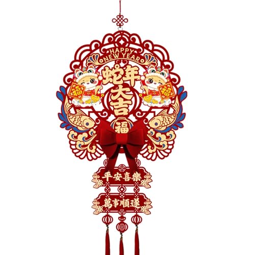 Quastenanhänger aus Filz 2025 Jahr Schlange Glücksfigur Anhänger chinesische Dekoration Frühling Ornament Haus Quastenanhänger aus Filz 2025 Jahr Schlange Glücksfigur Anhänger chinesische Dekoration Frühling Ornament Haus von Psdndeww