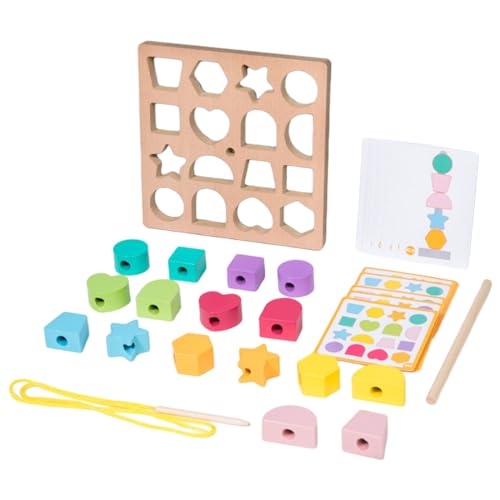 Süße Holzstapler Puzzle Bildungsbalancing Aktivitäten Spielzeug Für 3 + Stapel Bunte Blöcke Geschenk Für Kinder von Psdndeww
