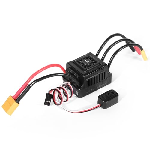 WSDT 45A Sensorless Wasserdichter elektronischer Geschwindigkeitsregler für bürstenlosen Servo mit XT60/T Verbindungsstecker WSDT 45A Sensorless Wasserdichter elektronischer Geschwindigkeitsregler für bürstenlosen Servo mit XT60/T Verbindungsstecker von Psdndeww