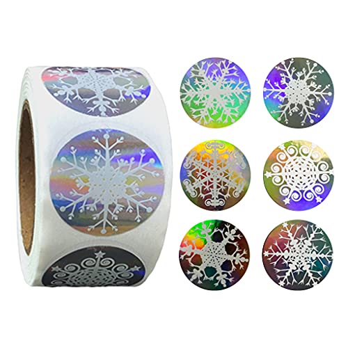 Weihnachts-Schneeflocken-Aufkleber, 500 Stück/Rolle, Segen, Einladung, Partykarten, Versiegelungsaufkleber für Party-Einladungskarten Weihnachts-Schneeflocken-Aufkleber, 500 Stück/Rolle, Segen, Einladung, Partykarten, Versiegelungsaufkleber für Party-Einladungskarten von Psdndeww