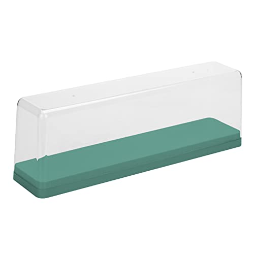 Minifiguren-Vitrine, Große Aufbewahrungsbox für Actionfiguren mit Transparentem Deckel, Staubdichte Kunststoff-Vitrine für Figurensammler und Desktop-Bücherregal-Dekoration (Green) von Pssopp