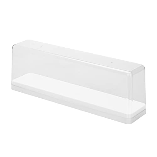 Minifiguren-Vitrine, Große Aufbewahrungsbox für Actionfiguren mit Transparentem Deckel, Staubdichte Kunststoff-Vitrine für Figurensammler und Desktop-Bücherregal-Dekoration (White) von Pssopp