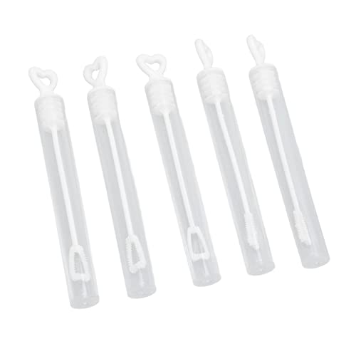 Pssopp 96pcs Weiße Transparente Blasenstab Herz -haped Herzform Tragbares Abs Pool Pocket Bubble Pocket Pool Partys Blasenbehälter von Pssopp
