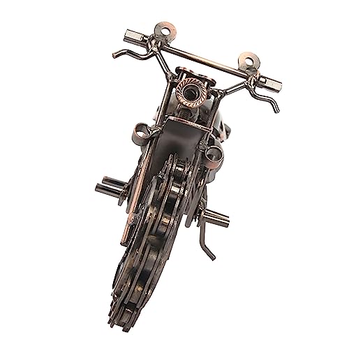 Pssopp Attraktives Modell des Vintage -Motorrads, Festes Dauerhaftes Material, Desktop -Mode Ornament, Hausbarcoffee Dekoration von Pssopp